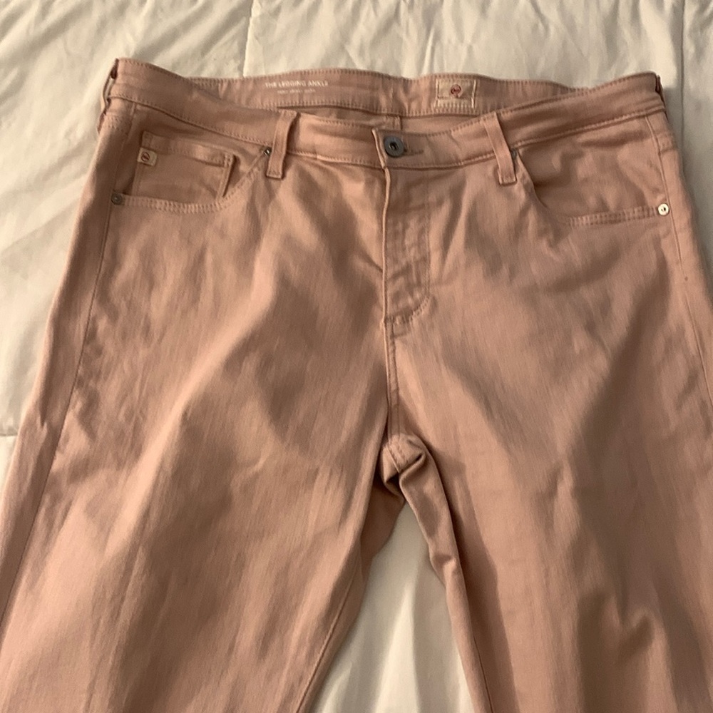AG Pink Ankle Length Skinny Jean size 32